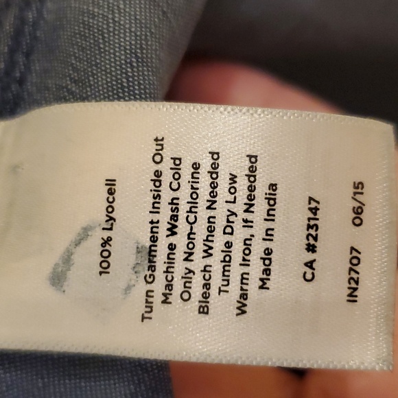 Talbots lyocell button down shirt - Picture 6 of 7